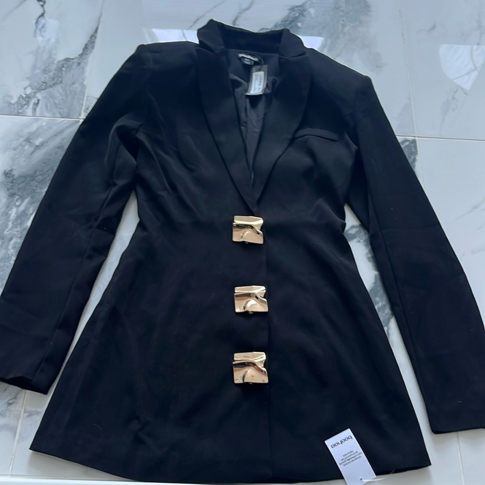 Boohoo black blazer new with tags 4